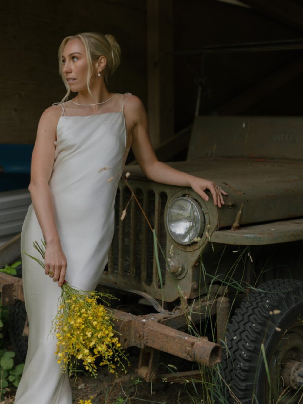 Maison Margiela, Hammered Satin Gown
